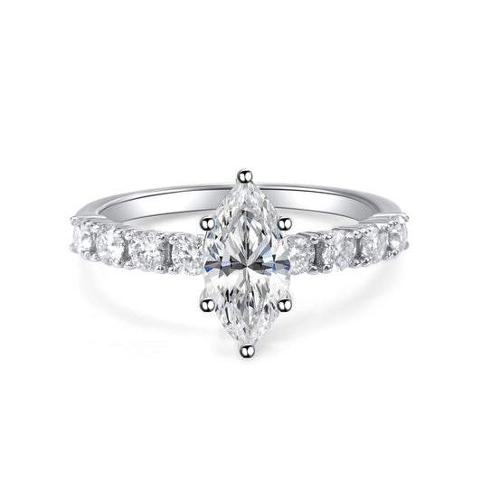 【#06】（Elsa）925 Sterling Silver Moissanite rings