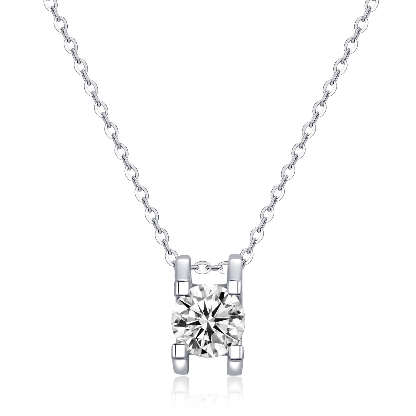 【#21】（Vien Necklace）925 Sterling Silver Moissanite necklace