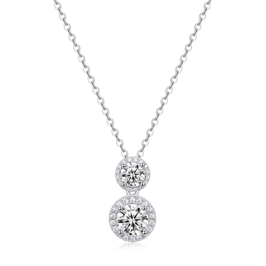 【#19】(Corona Necklace)925 Sterling Silver Moissanite necklace