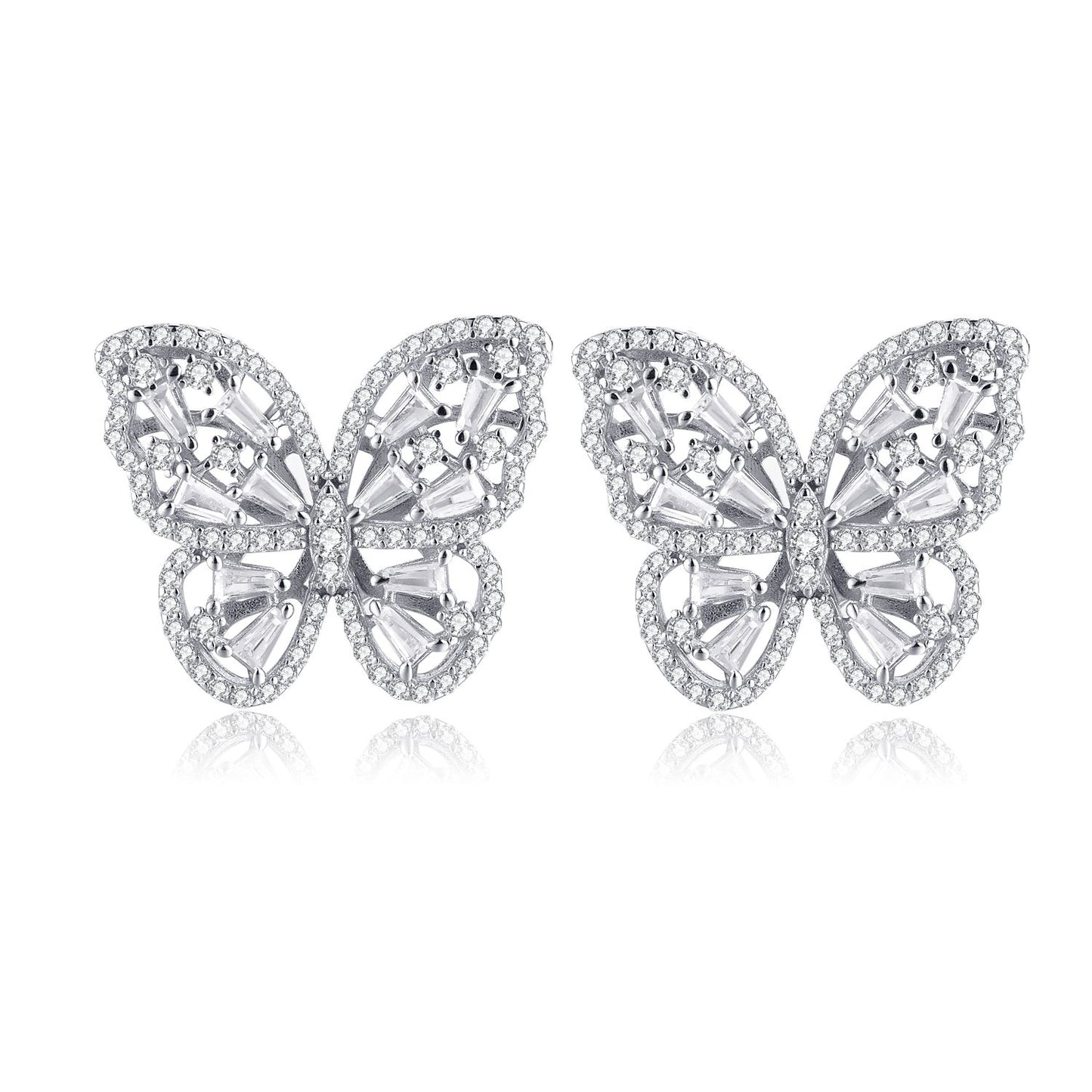 【#55】（Thousand dreams）925 Sterling Silver zircon  earrings