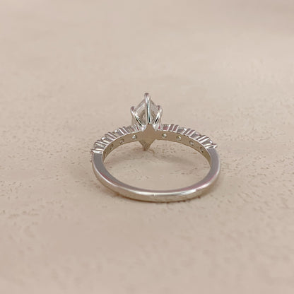 【#06】（Elsa）925 Sterling Silver Moissanite rings