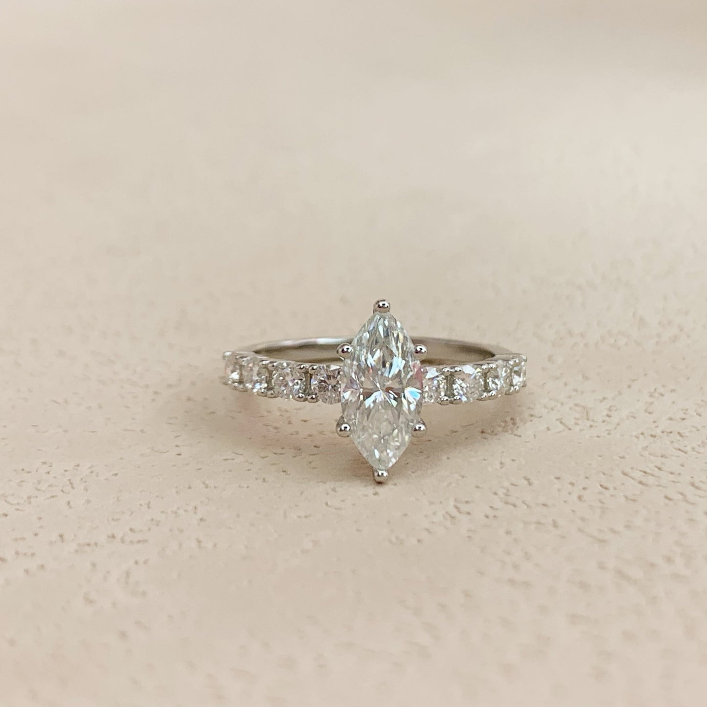 【#06】（Elsa）925 Sterling Silver Moissanite rings