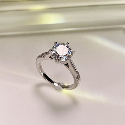 【#17】（LiLY）925 Sterling Silver Moissanite rings