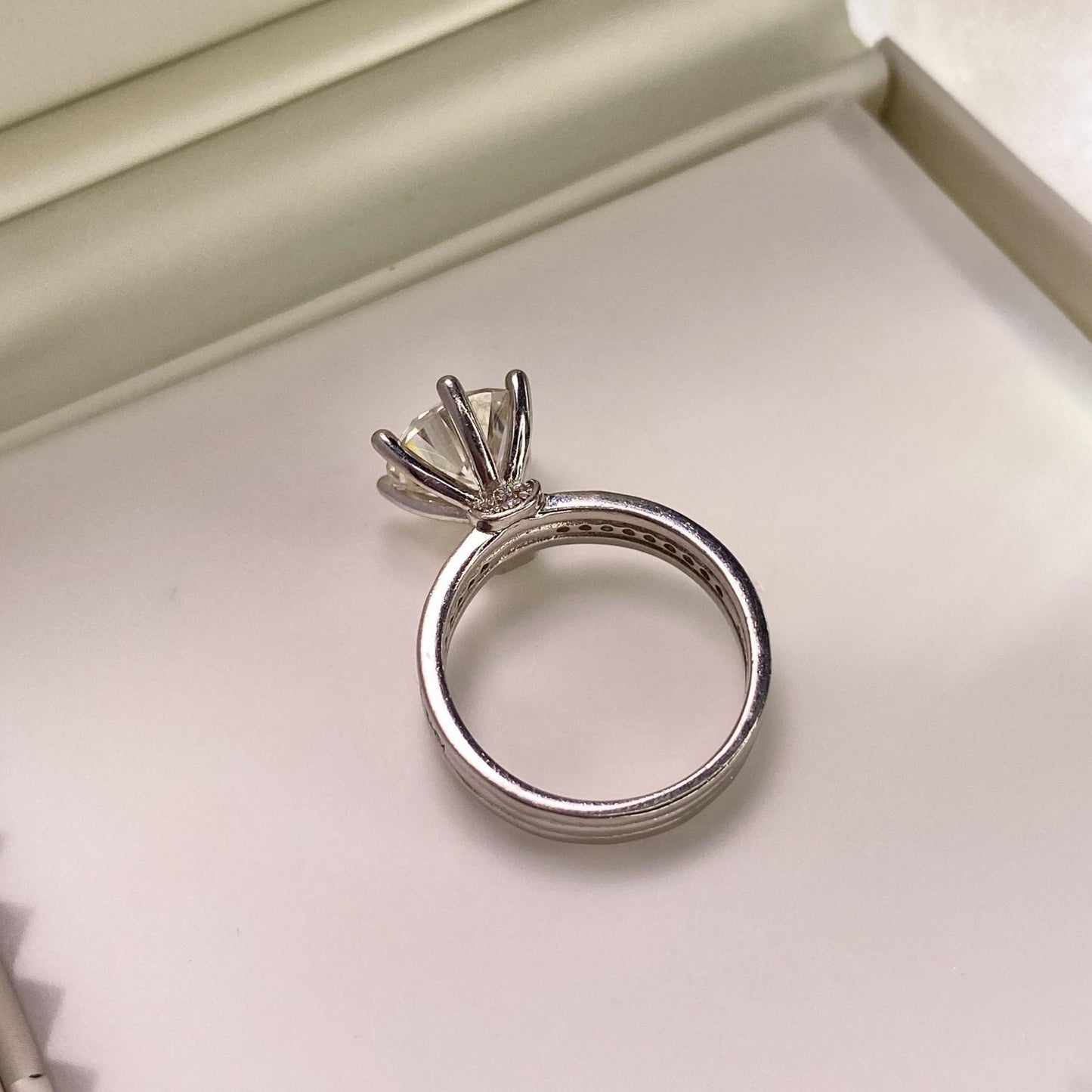 【#15】（Wish）925 Sterling Silver Moissanite rings