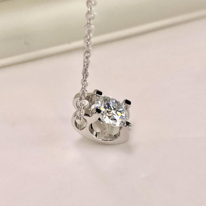 【#21】（Vien Necklace）925 Sterling Silver Moissanite necklace