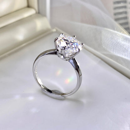 【#10】（ROSE）925 Sterling Silver Moissanite rings