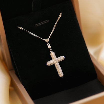 【#52】（Pray)925 Sterling Silver Moissanite necklace