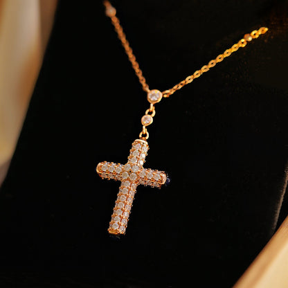 【#52】（Pray)925 Sterling Silver Moissanite necklace