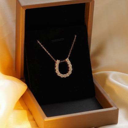 【#49】(Horseshoe)925 Sterling Silver Moissanite necklace