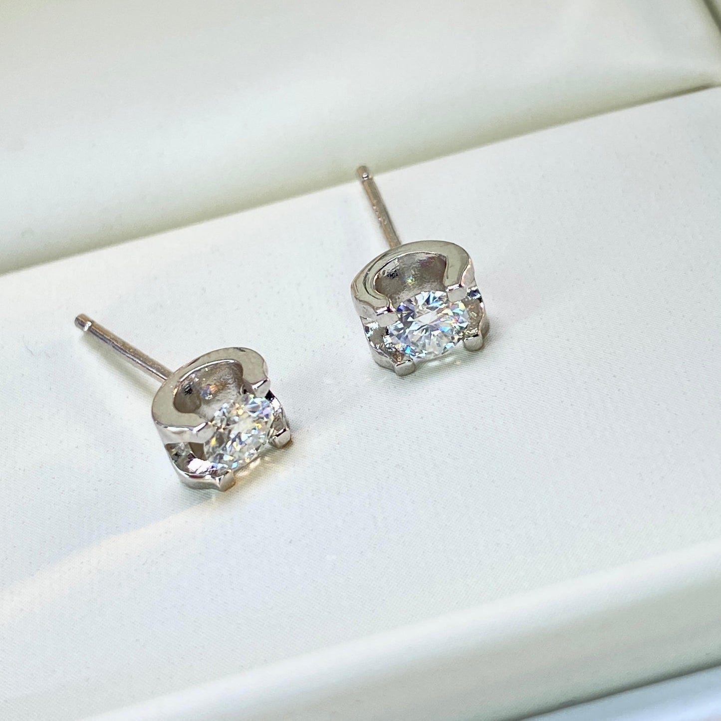 【#33】(Vien earrings)925 Sterling Silver Moissanite rings