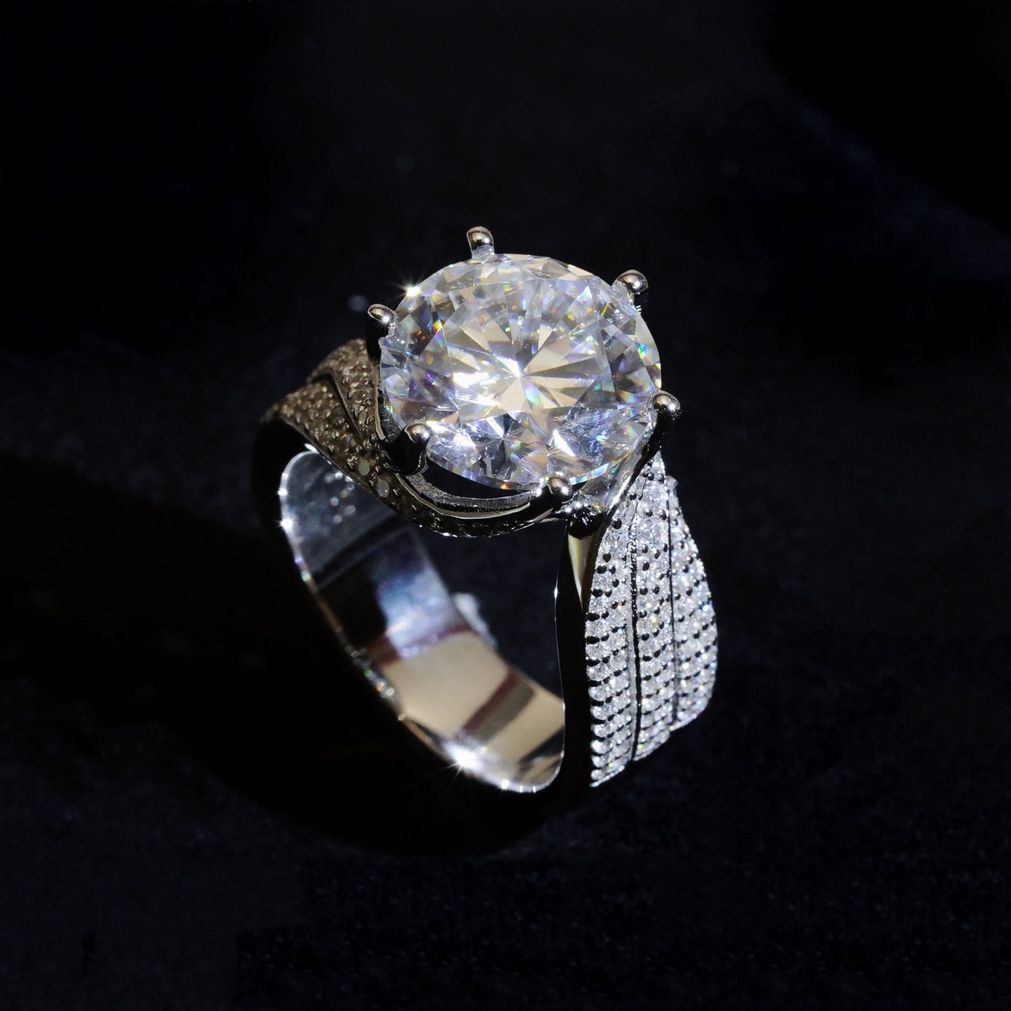 【#44】(Babysbreath) 925 Sterling Silver Moissanite rings